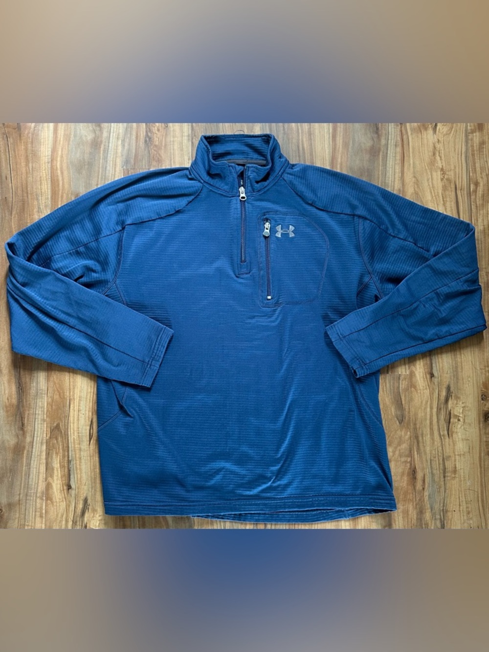 Under Armour Navy Fleece ColdGear Pullover